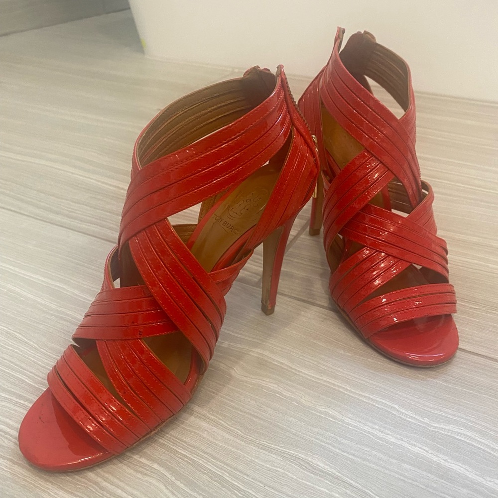 Red Strappy heel